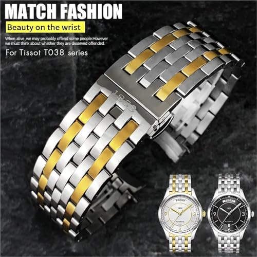Sangle de montre courbée 19mm pour éviter les chutes du modèle T038