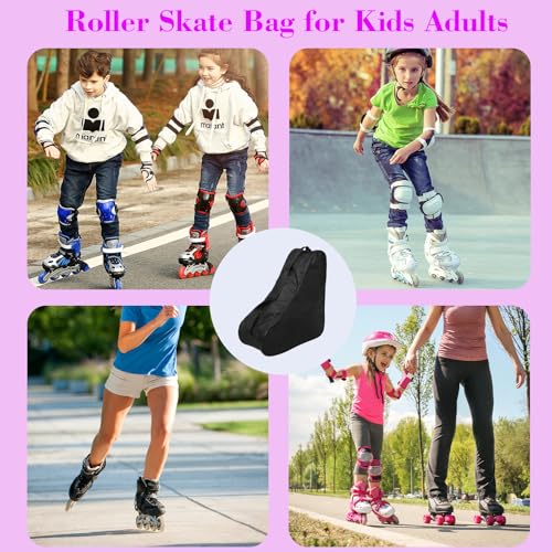 Firavggu Rollschuhe Tasche Schlittschuh Kinder Schlittschuhtasche Rollschuhetasche Inliner kates Tasche Skischuhtasche Verstellbar Eislaufschuhe Roller Skate Bag für Herren Damen