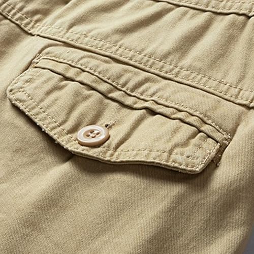 Short cargo militar de algodón para hombre miniatura 5