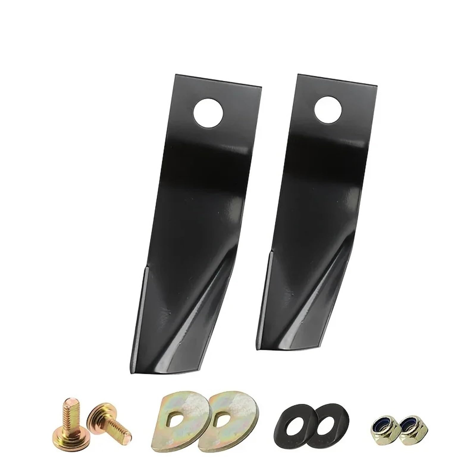 2 Cuchillas de Acero al manganeso for cortacésped de 19/21 Pulgadas, compatibles con HRJ196, HRJ216 y GXV160. Accesorios for cortacésped.(A Set of 19 Inches)