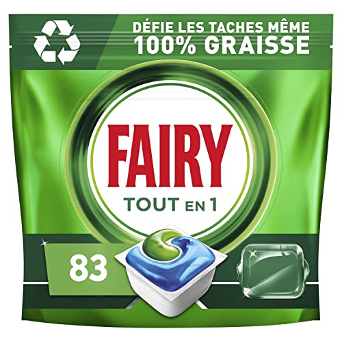 Fairy Original Tablettes Lave-vaisselle All In One Regular, 83 Capsules, Défie les Taches même 100 % graisse Cover