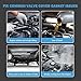 Dxuekeo Engine Valve Cover Gasket Set Compatible with Jeep Commander Grand Cherokee Liberty Replacement for Dodge Dakota Durango Nitro Ram 1500 V6 3.7L 2007 2008 2009 2010 2011 2012 Replace VS50652R