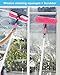 35ft Solar Panel Cleaning Brush & Squeegee, 2 Dusting Brush, Lightweight & Extendable Poles, Water Fed Poles Kit for Roof Window Greenhouse
