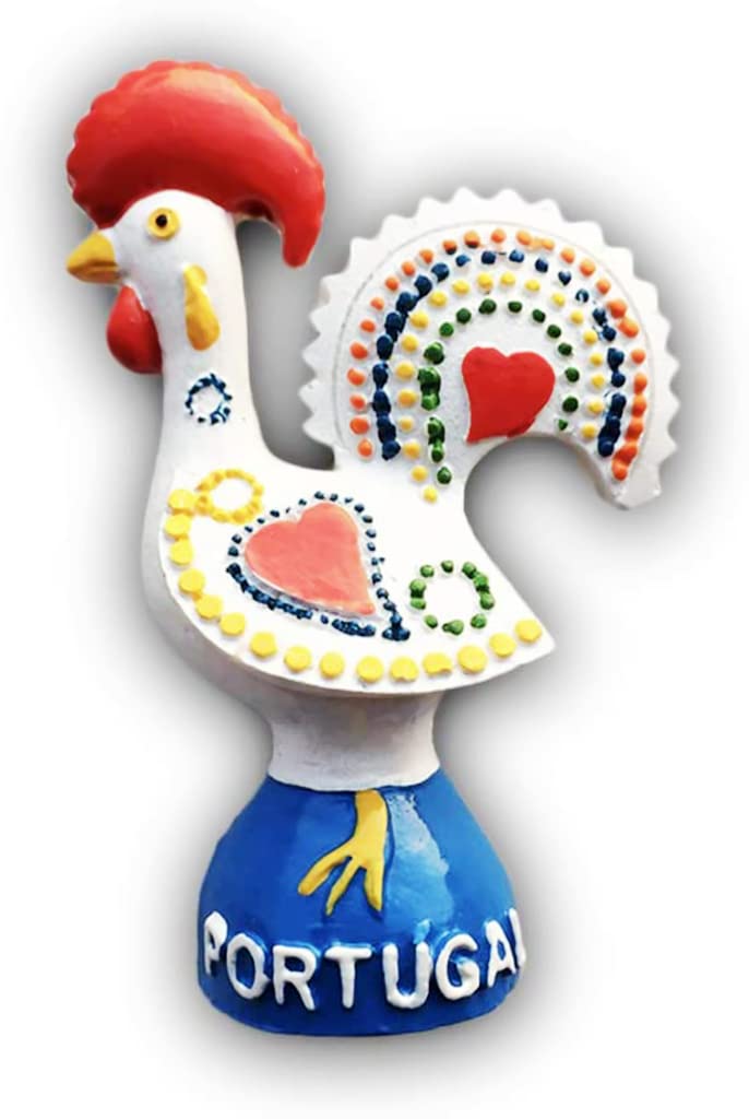 Resin-949 Portugal Rooster Portugal Fridge Magnet Refrigerator Magnet Decoration Magnet Sticker Souvenir Resin Crafts