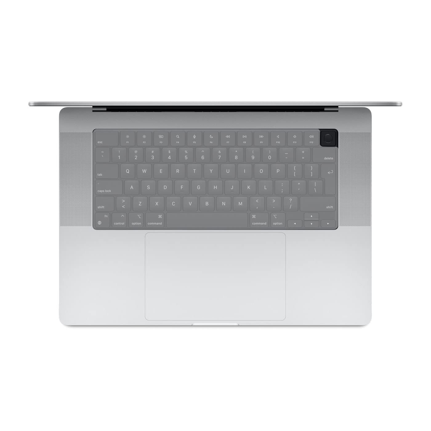 MiNGFi Silikon Tastaturschutz für MacBook Pro/Max 14&16 Zoll M1-M4(A3185 A2485 A2780 A2991 A3403 A3186) Air 13,6&15,3 Zoll M2-M4(A3113 A3240 A2941 A3114 A3241) EU/ISO Tastaturlayout - Transparent