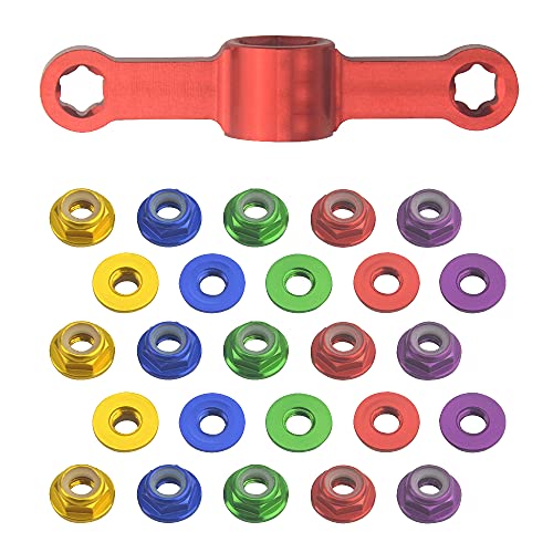 Écrous M5 en nylon aluminium de précision avec clé rapide pour drone RC