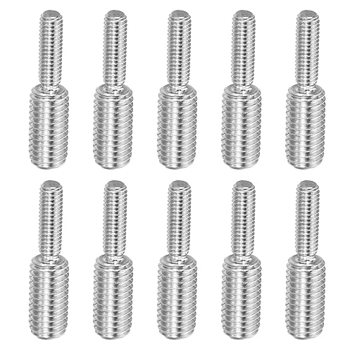 PATIKIL M6x20mm to M10x20mm Double End Threaded Stud Screw Bolt