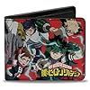 Buckle-Down My Hero Academia Wallet, Bifold, My Hero Academia Eight Character Group Pose and Logo Red, Vegan Leather - Image 2