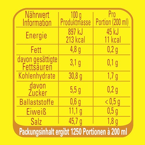 MAGGI Professional Klare Suppe mit Rind, mit Rindfleischpulver und Rinderfett, Sofort löslich, Ergiebigkeit 227,5L, 1er Pack (1 x 5kg Eimer)