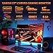 SANSUI 27 Inch WQHD 2560X1440 Curved Gaming Monitor, 180Hz MPRT 1ms Computer Monitor,HDMI2.0 * 2, DP1.2 * 2, Freesync, Curved 1500R, 5000:1 Contrast Ratio, 120% sRGB,HDR(ES-G27C1Q DP Cable Included)