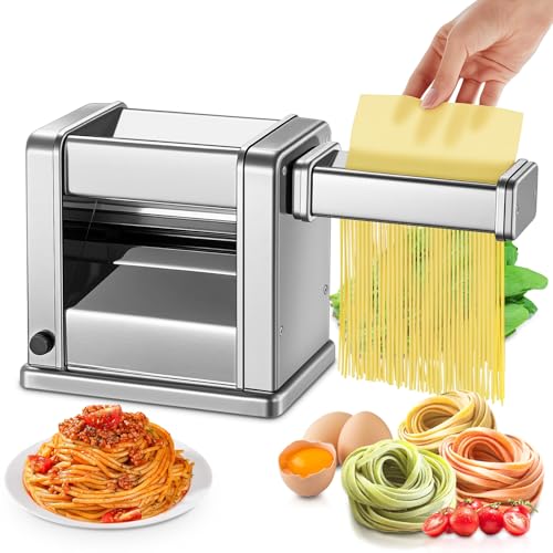 FOHERE Electric Pasta Maker with 7-Level Thickness Adjustment