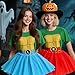 FONYFA for TMNT Costume Set, Halloween Tutu Skirts Women Shirt for TMNT Costume for Funny Halloween Christmas
