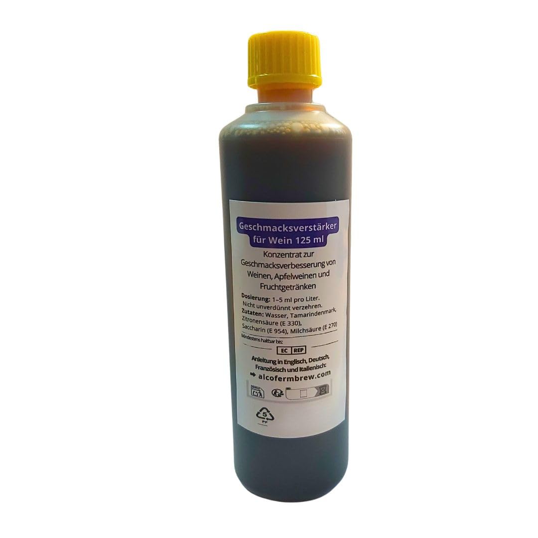 125 ML – Correcteur de goût à Base d’extraits de Fruits pour vin Maison, cidre et Hydromel – Stable après Fermentation