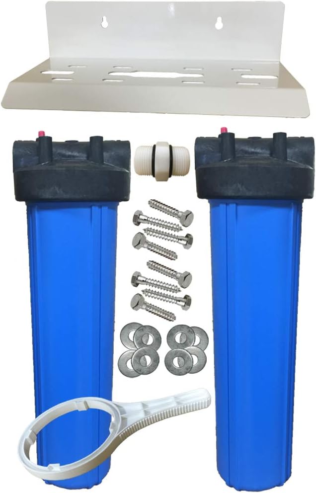 Get Special Price AFWFilters CF2-4520-85SD-PENTEK 20-inch 2 Stage UPGRADED PENTEK Big Blue Whole House Water Filter with Catalytic Carbon/KDF85 80% Off Discount AFWFilters CF2-4520-85SD-PENTEK 20-inch 2 Stage UPGRADED PENTEK Big Blue Whole House Water Filter with Catalytic Carbon/KDF85