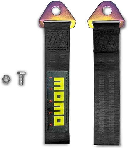 Miniatura 9 de Q1-TECH, Correa de remolque JDM  Cinturón de remolque de carreras deportivas, gancho de cuerda de tracción personalizado para parachoques delantero
