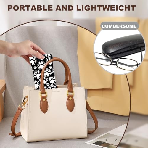 Image of Anikathy 2Pcs Sunglass Eyeglass Glasses Case Soft PU Leather with Cleaning Cloth Portable Glasses Pouch Bag for Men Women