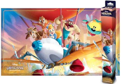 Disney Lorcana Trading Card Game: Domäne von Dschafar - Spielmatte Rettungstruppe! Auf Geht’s!