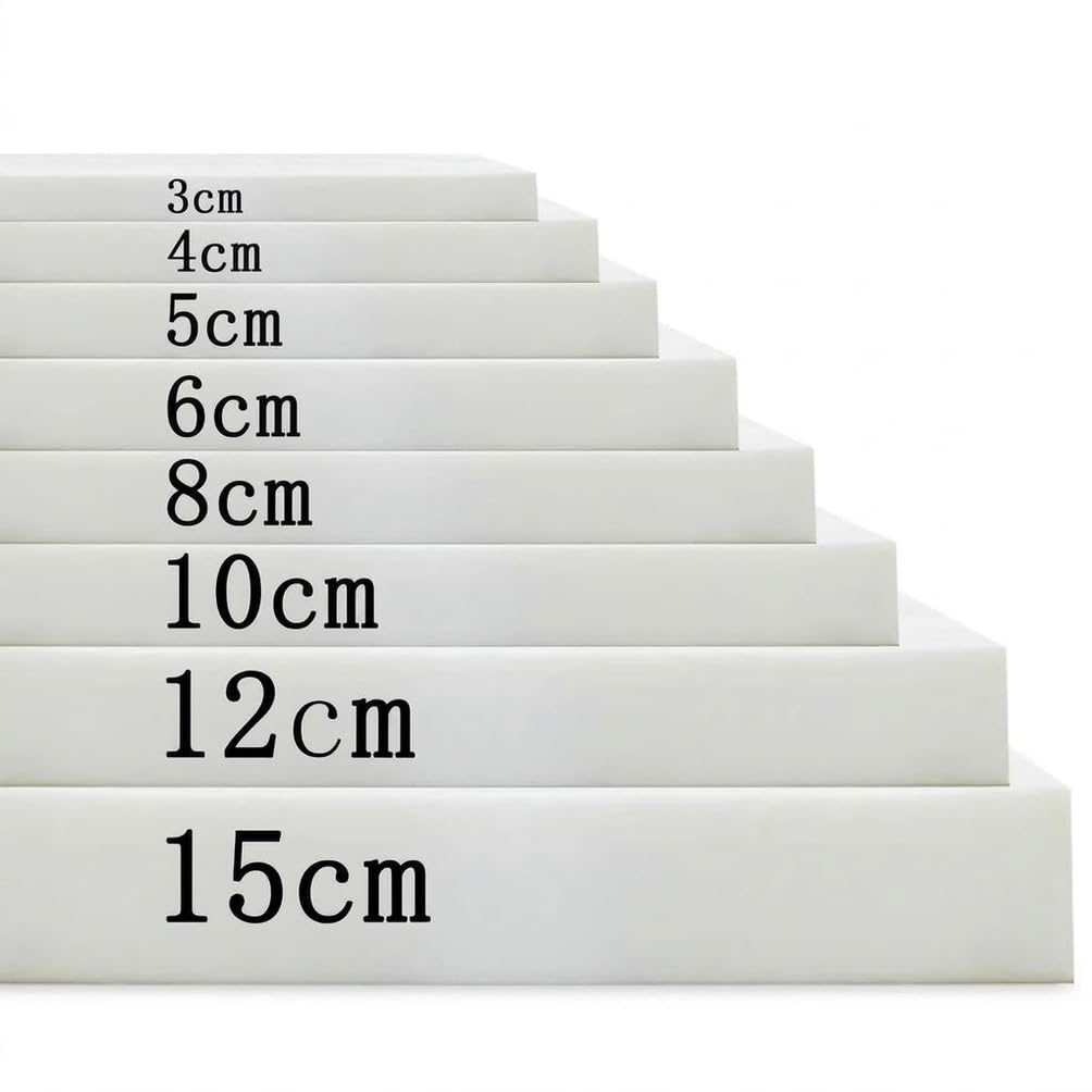 Mousse découpée sur mesure haute densité épaisseur 20cm pour coussin et banquette