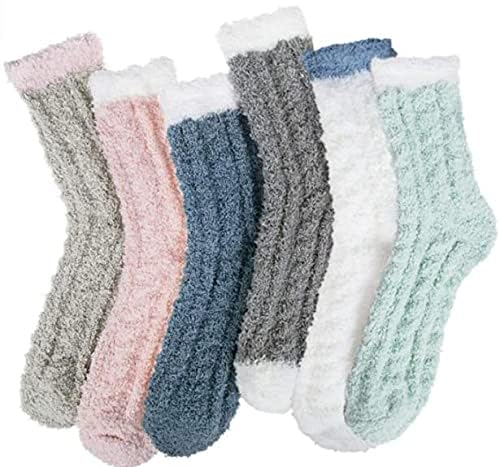 Loritta Fuzzy Socks for Women, Warm Soft Fluffy Winter Cozy Cute Animal Gifts Slipper Sock