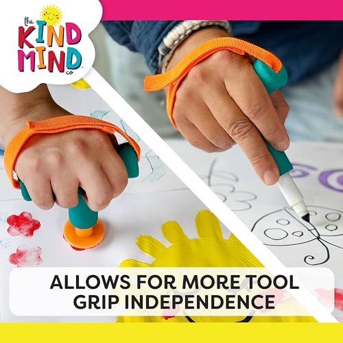 T-Shaped Grip Tool - The Kind Mind Company™ Adaptive Art, Accessibility Aid for Kids & Adults, Mobility Aid for Painting, Drawing, Gripping - Large, 2-Pack - Image 6