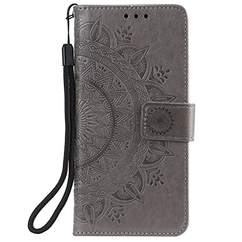 Coque iPhone 14 Pro Max portefeuille König Design gris avec rangement carte - 2