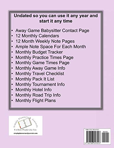 Eat Sleep Dance Repeat: Undated Elite Athlete Planner for Home and Away Events - Super Sports Mom, D