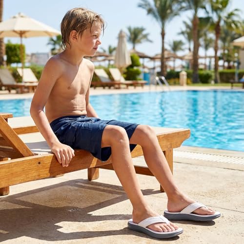 Image of WateLves Girls Flip Flops Non-Slip Casual Thong Sandals Summer Sandal Shoes for Beach Swim Pool (Little Kid /Big Kid)