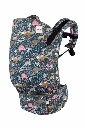 Baby Tula Breathable Mesh Toddler Carrier 25-60 lbs Adjustable Ergonomic Carrier w/Multiple Front & Back Carry Positions - Supportive Hypoallergenic Breathable - Land Before Tula (Evergreen)