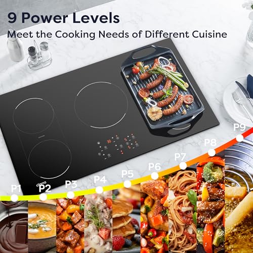 Image of CDV 36 Inch Induction Cooktop 5 Burners 9600W