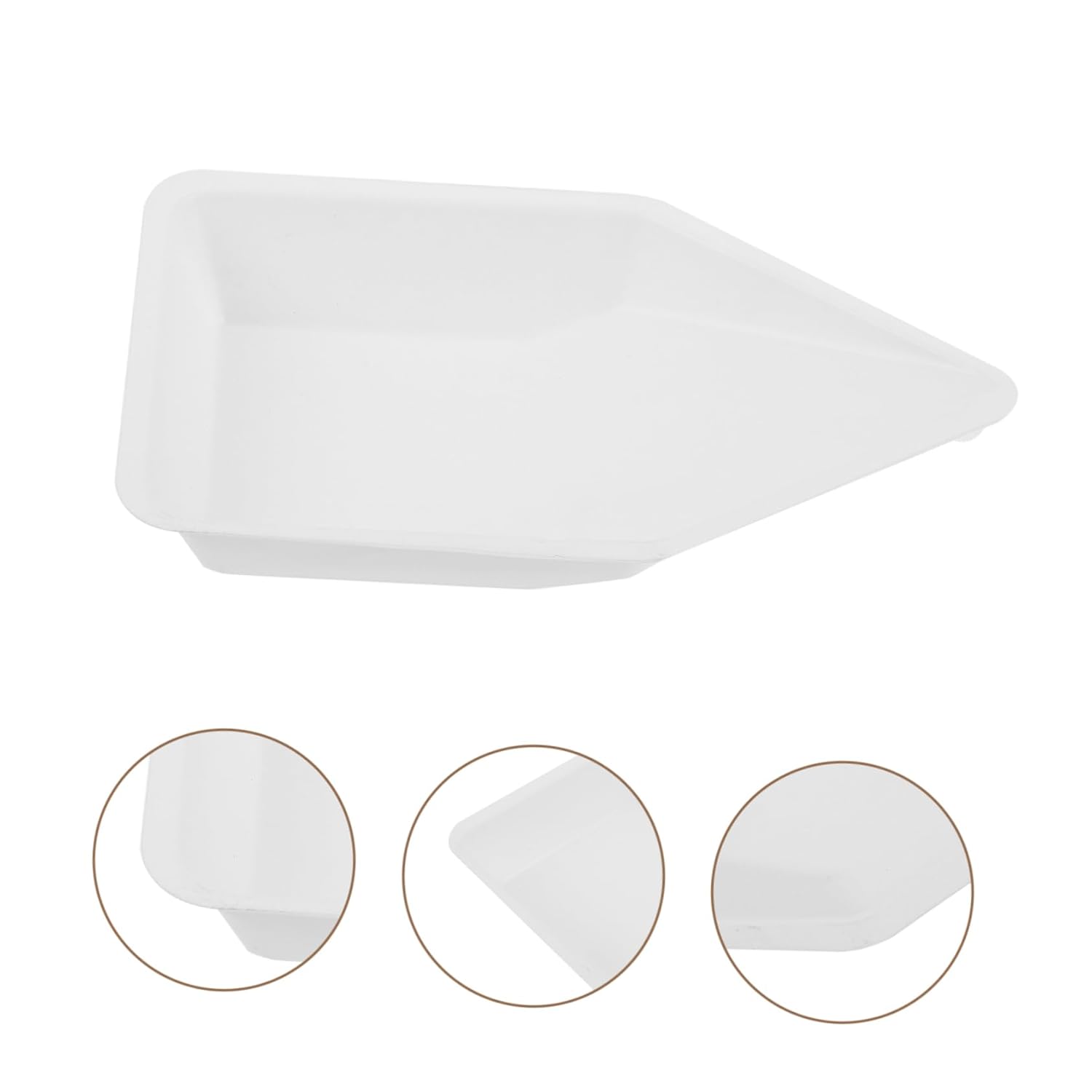 100pcs -Static Plastic Weighing Boats Reusable Weighing Dishes for Lab Use Biologically Inert Plates for Accurate Sample Handling and Measurement