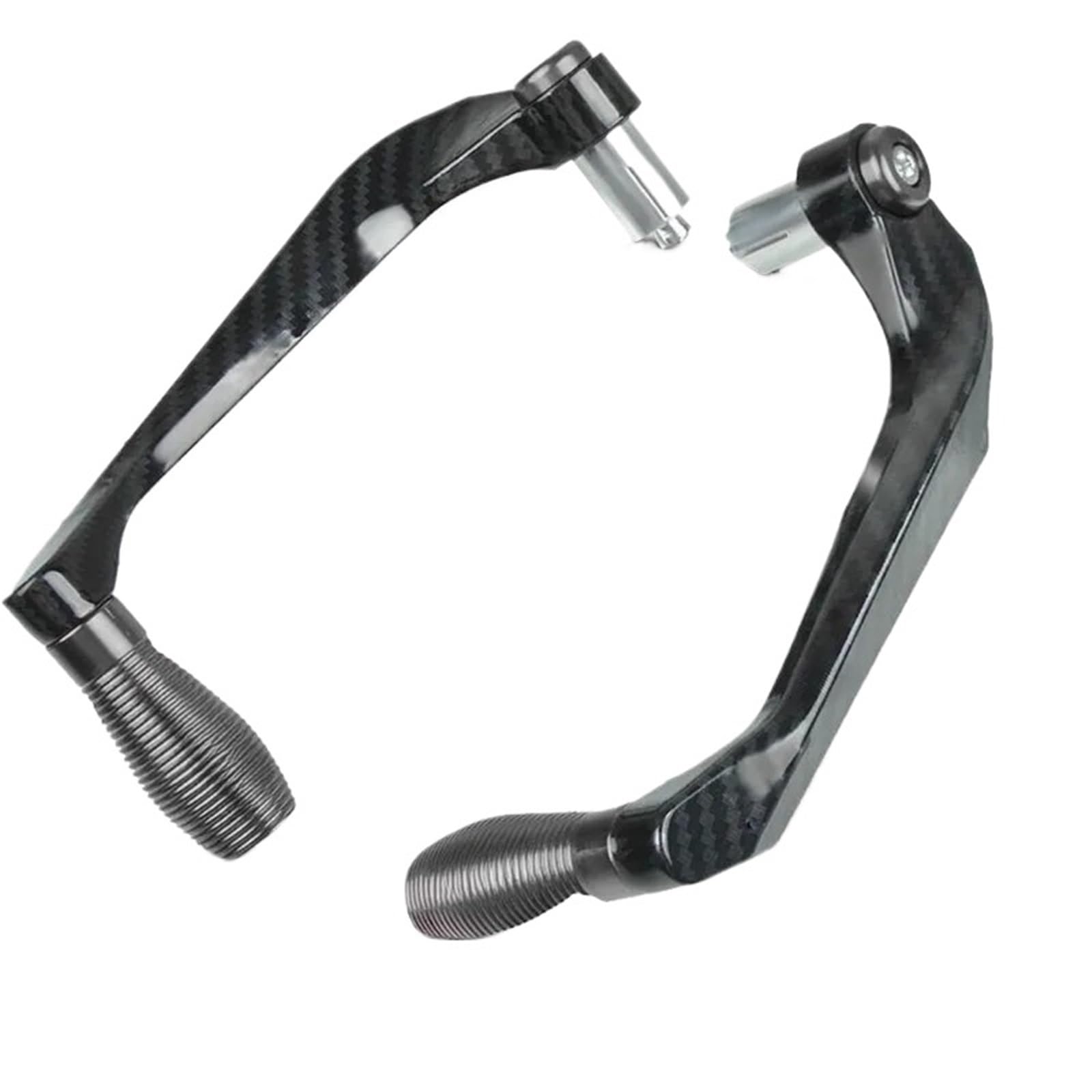 THUJMGH Motorbike Handguards Motorcycle Alloy Carbon Fiber Handlebar Brake Clutch Lever Hand Guard Protector Modification Accessories Handguard Motorcycle handguards(Titanium)
