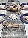 Chardin Home 14x72 Inch Handcrafted Table Runner – Natural Jute and Denim Chindi – Rustic Boho Farmhouse Table Decor – Sustainable Dining Table Accent for Everyday or Special Occasions