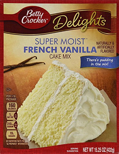 Image of Betty Crocker Super Moist French Vanilla Cake Mix, 15.25 oz, 2 pk