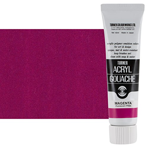Turner Colour WorksAcryl Gouache Artist Acrylic Paint - Single 40 ml Tube - Magenta