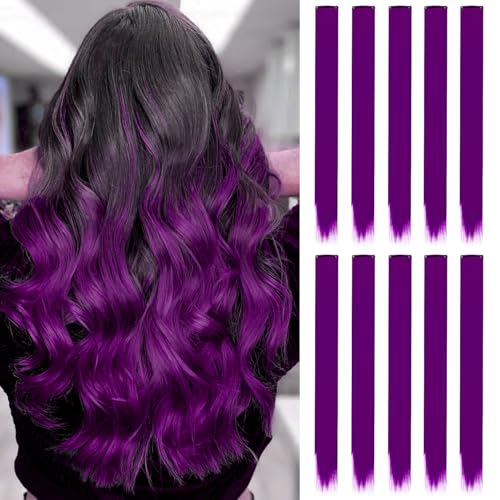 10 Extensiones de Pelo Moradas, 22