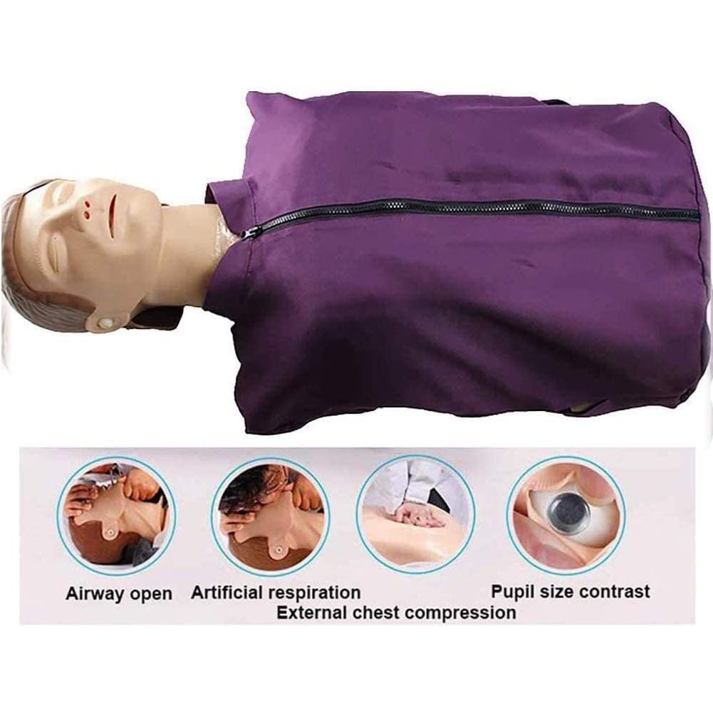 Maniquí de Entrenamiento de RCP con Accesorios médicos Modelo de Entrenamiento de compresiones torácicas para Entrenamiento médico, Modelo médico de Entrenamiento de Primeros Auxilios