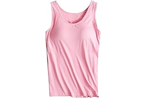 Tank Tops with Built-in Bra Padded for Women Comfy Solid Workout Gym Shirt