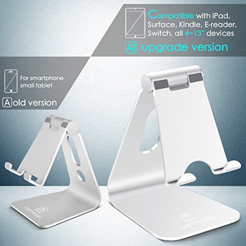 Tablet Stand, Lamicall Adjustable Tablet Holder Desktop Stand Dock