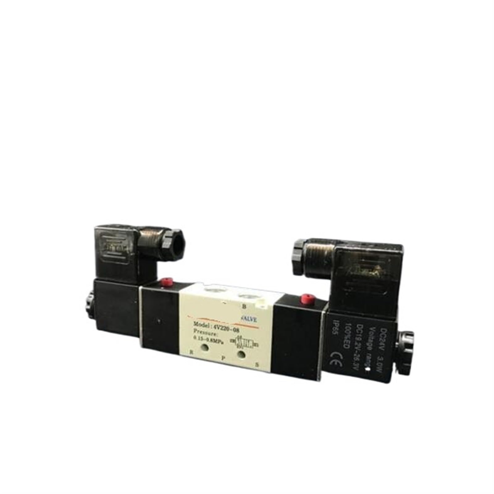 Électrovanne 4V220-08 5 ports 2 positions bobine interchangeable DC 24V