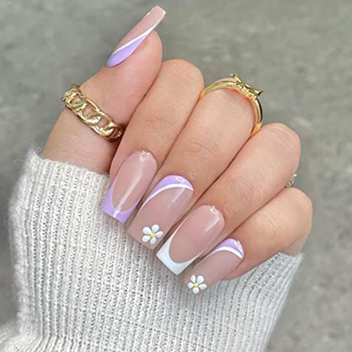FITDON 240PCS Square Nail Tips, Clear Acrylic False Nail Tips Full Cover Artificial Fake Nails for Nail Salons and DIY Nail Art - Image 4