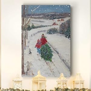 Renditions Gallery Abstract Christmas Decorations for Wall Our Tree Xmas Wall Hanging Canvas Prints for Bedroom Dining Living Room Office Home Kitchen Wall Decor - 28"X40" LT18 Renditions Gallery Abstract Christmas Decorations for Wall Our Tree Xmas Wall Hanging Canvas Prints for Bedroom Dining Living Room Office Home Kitchen Wall Decor 28X40 LT18