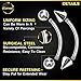 BanaVega 4PCS Surgical Steel Curved Barbell Ring 14 gauge 1/2 12mm 3mm Ball Spike Eyebrow Lip Earrings Cartilage Piercing Jewelry 0380