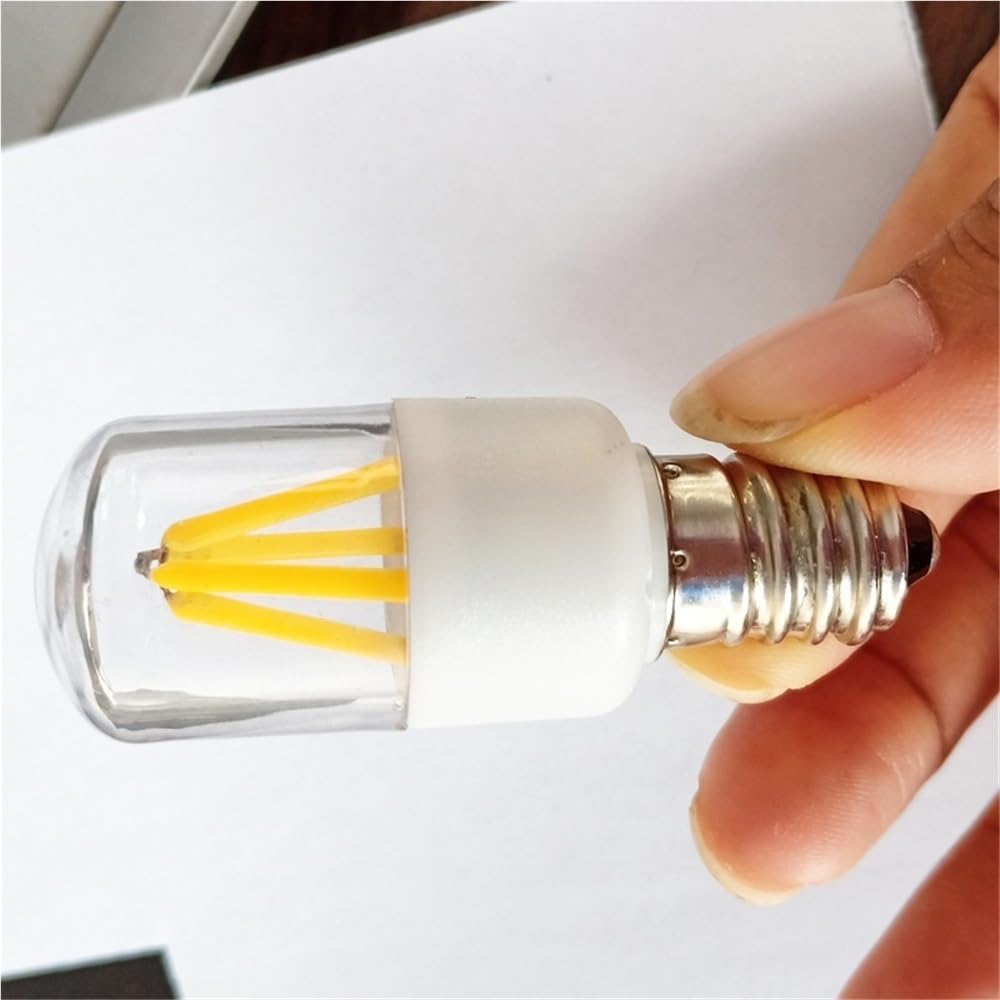 1fortunate lights, Paquete de 50 bombillas LED for frigorífico, CA 220 V, T22, E12/E14, 3 W, for máquina de coser(3000K Warm white,E14)
