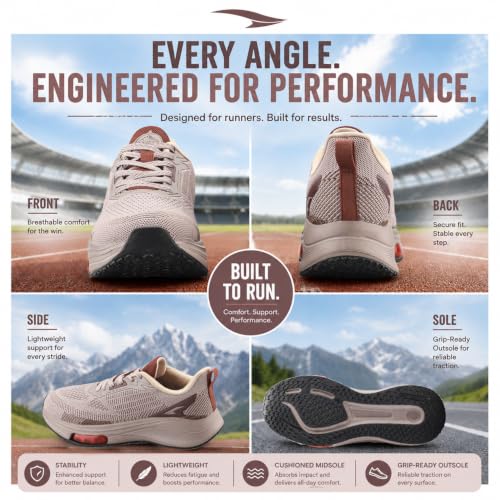 Image of ASIAN Titan-16 Men's Running Shoes | Lightweight Knit Mesh Upper | Breathable Airflow Design | EVA Grip Sole Comfortable Daily Use