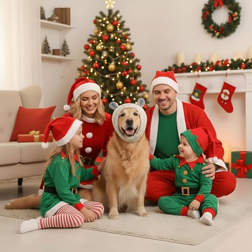 TAXTYHRE Gestrickte Hundemützen, Hund Wintermütze, Süße Hund Wintermütze, Warm Weich Bequem, Hundewarme Kopfbedeckungen, für Kleine Haustiere, Kleine Große Hunde (Beige)