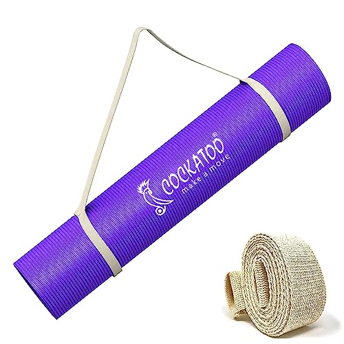 Cockatoo YM100 Yoga Mat For Women & Men, Anti Slip, EVA Material, (4mm-6mm) Exercise Mat For Home Gym |Yoga Mat For Gym Workout and Yoga Exercise (4MM, Purple)