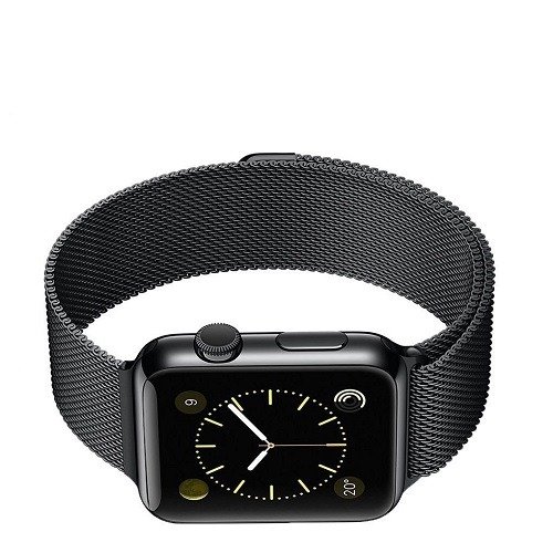 Pulseira Magnética Milanese Aço Preto Relógio Apple 42mm Série 1 2 3