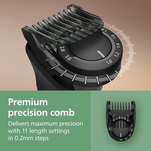 Image of Norelco Philips All-in-One 7000 Series 22-Piece Trimmer - Electric Shaver and Clipper for Face, Beard, Head & Body, Self-Sharpening Full Metal Blades, 28 Length Settings (0.5-16 mm), MG7975 /49
