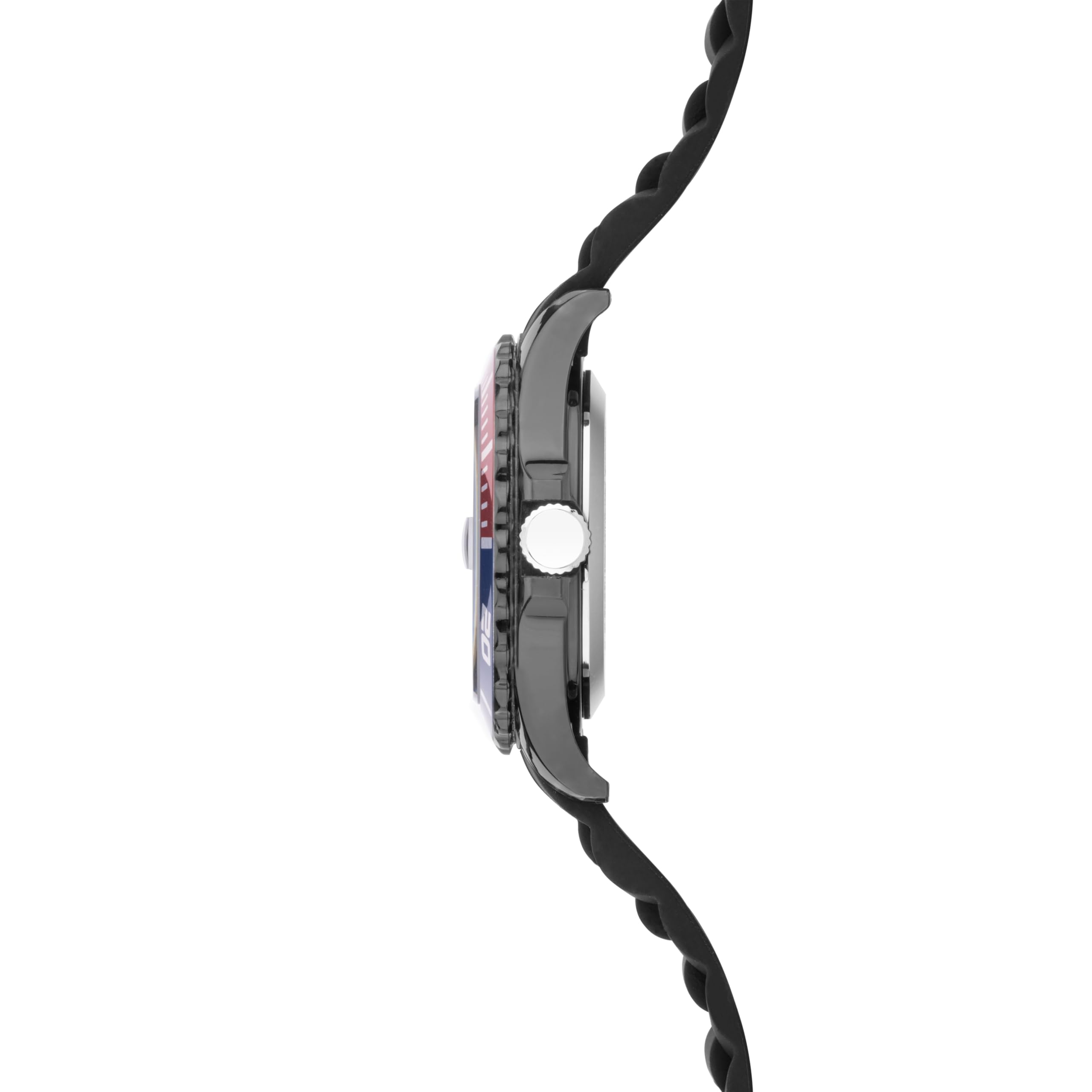 Sekonda Herren-Armbanduhr mit schwarzem Zifferblatt, Analog-Anzeige und schwarzem Armband